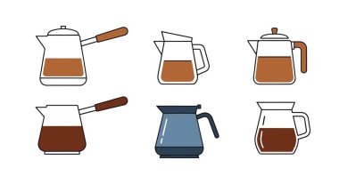 Kahve Sahası Sanatı soyut, pürüzsüz, zarif çizimler