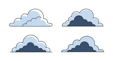 Sis Bulutu Çizgisi sanat yaratıcı ton rengi çizimi