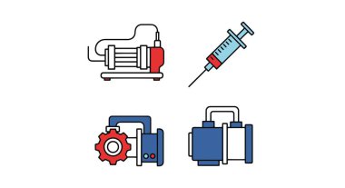 Lab Pompa Hattı sanat yumuşak ton vektör tasarımı