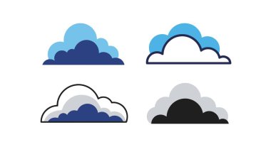 Low Cloud Line sanatı soyut yaratıcı çizimler