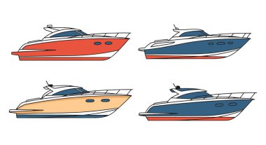 Motorlu Araç Çizgisi Sanatı Basit yaratıcı renk çizimi