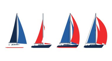 Yarış Gemisi Hattı Modern biçim vektörü