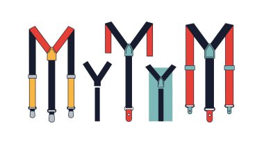 Askılar Çizgisi Modern dinamik renk vektörü