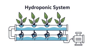Kentsel Tarım Hattı soyut modern vektörü temizledi