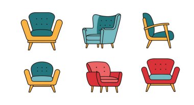 Aksan Sandalye Hattı Modern Renk Çizimi