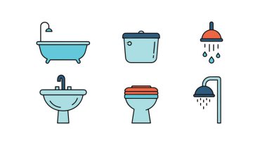 Banyo Hattı Sanat Yaratıcı soyut vektör