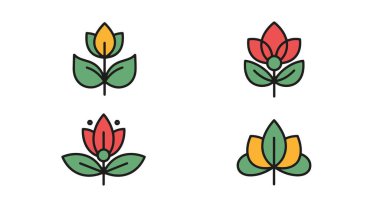 Botanik Süslemesi Modern yumuşak ton çizimi