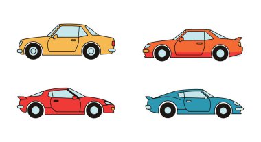 Diecast Model Araba Modern Soyut Çizim