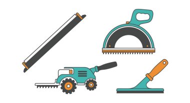 Edger Araç Çizgisi Sanatı Modern Renk Tasarımı Çizimi