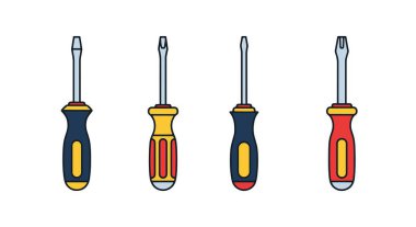 Elektrik vida soyut pürüzsüz zarif illüstrasyon