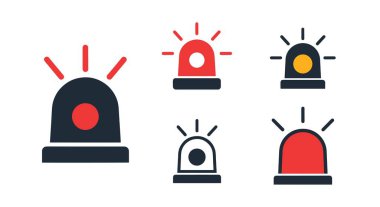 Parlayan Alarm Işığı Modern Sanat