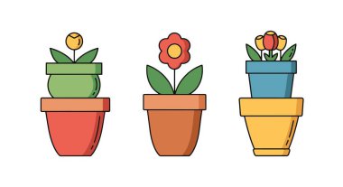 Çiçek Otu Çizgisi Sanatı En az yaratıcı renk