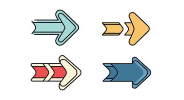 Fütürist Ok, soyut konsept çizimi