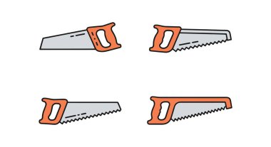 El Testere Çizgisi Sanatı Cesur Yaratıcı Renk Çizimi