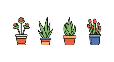 Kapalı Çiçek Hattı soyut pürüzsüz renk