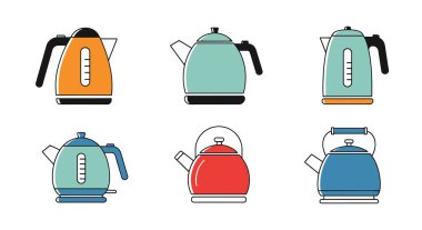 Kettle Line sanat soyut zarif ton illüstrasyonu