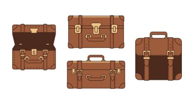 Deri Gövde Çizgisi renkli modern sanat vektörü