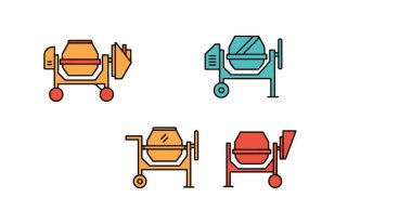 Havan Karıştırıcı Hattı Modern yumuşak ton çizimi