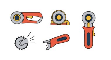 Rotary Cutter Çizgisi asgari soyut biçim
