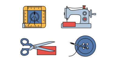Terzi Meydanı Çizgisi Soyut ve pürüzsüz çizimler