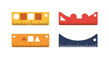 Template Ruler Line modern soft tone illustration