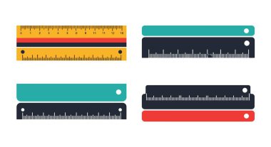 Template Ruler Line soft color design
