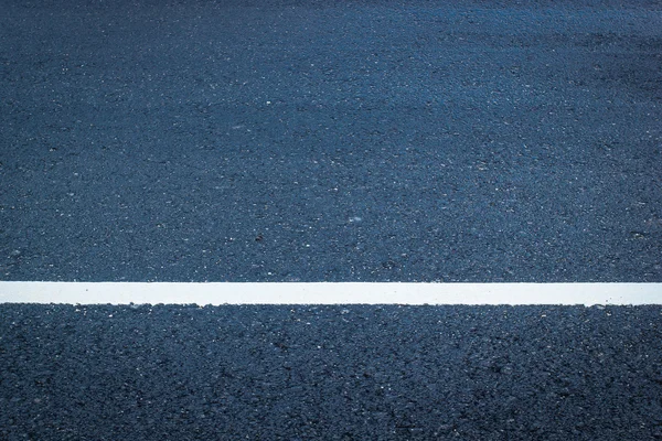 New asphalt texture with white line — Stock Photo, Image