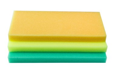 Beyaz arka planı izole sünger 