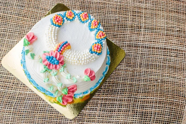 Harika doğum günü pastası — Stok fotoğraf