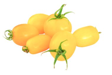 Beyaz arkaplanda izole edilmiş domates