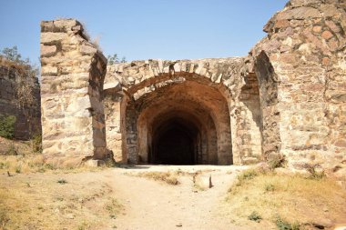Tarihi Fort Stone Duvarı Koridoru Stok Fotoğrafçılık Resmi