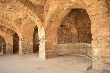 Tarihi Fort Stone Duvarı Koridoru Stok Fotoğrafçılık Resmi