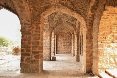 Tarihi Fort Stone Duvarı Koridoru Stok Fotoğrafçılık Resmi