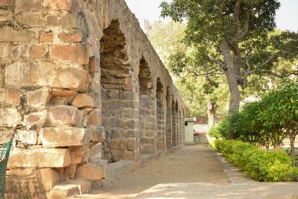 Hermosa Arquitectura Del Corredor Antiguo Histórico Siete Tumbas Hyderabad India —  Fotos de Stock