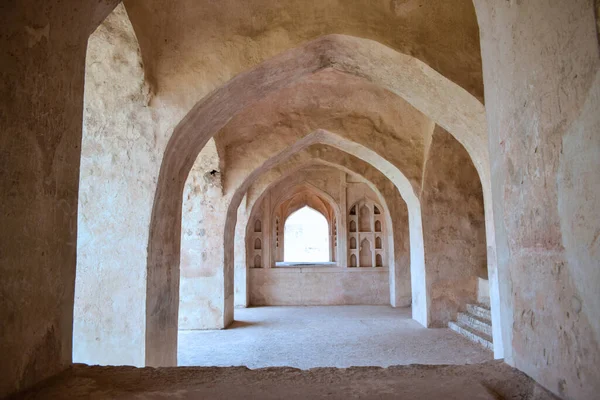 Tarihi Fort Stone Duvarı Koridoru Stok Fotoğrafçılık Resmi