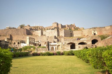 Hindistan 'daki Golconda Fort Eski Tarih Bölgesi Stok Fotoğrafı