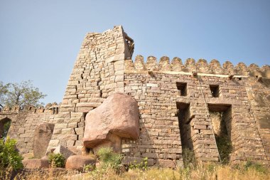Hindistan 'daki Golconda Fort Eski Tarih Bölgesi Stok Fotoğrafı