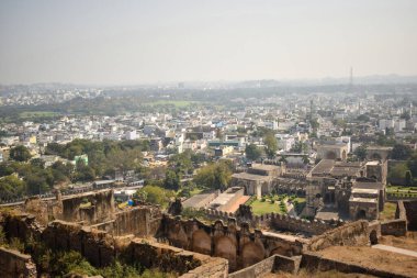 Hindistan 'daki Golconda Fort Eski Tarih Bölgesi Stok Fotoğrafı