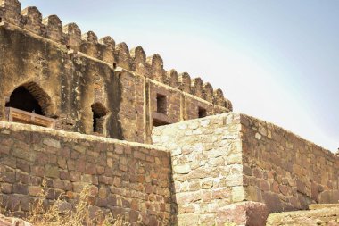 Hindistan 'daki Golconda Fort Eski Tarih Bölgesi Stok Fotoğrafı