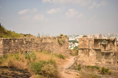 Hindistan 'daki Golconda Fort Eski Tarih Bölgesi Stok Fotoğrafı