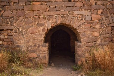Hindistan 'daki Golconda Fort Eski Tarih Bölgesi Stok Fotoğrafı