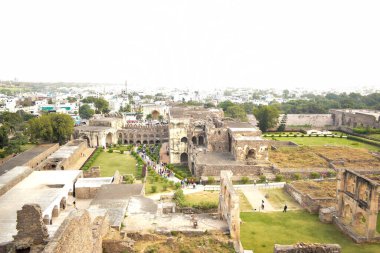 Hindistan 'daki Golconda Fort Eski Tarih Bölgesi Stok Fotoğrafı