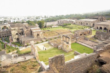 Hindistan 'daki Golconda Fort Eski Tarih Bölgesi Stok Fotoğrafı