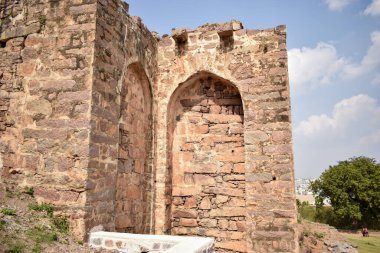 Hindistan 'daki Golconda Fort Eski Tarih Bölgesi Stok Fotoğrafı