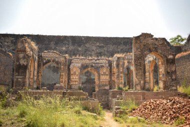 Golconda Kalesi Mimari Harap Duvar Tasarımları
