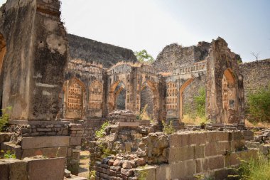 Golconda Kalesi Mimari Harap Duvar Tasarımları