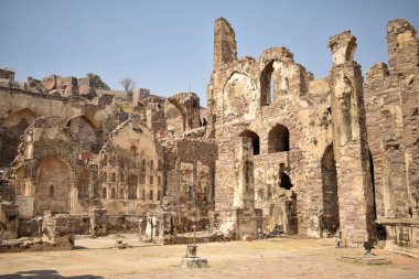 Golconda Kalesi Mimari Harap Duvar Tasarımları