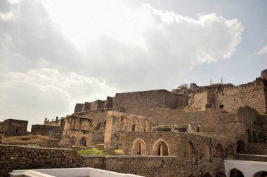Hindistan 'daki Golconda Fort Eski Tarih Bölgesi Stok Fotoğrafı