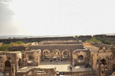 Hindistan 'daki Golconda Fort Eski Tarih Bölgesi Stok Fotoğrafı