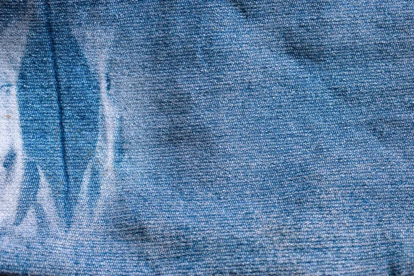 Blue Denim Jeans Textuur Voor Achtergrond Close Detail Stock Foto — Stockfoto